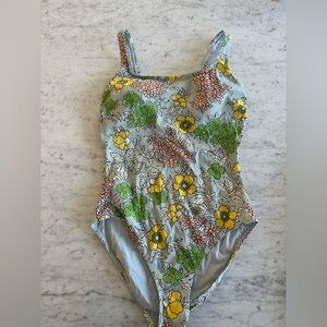 TORY BURXH FLORAL One-Piece Swimsuit